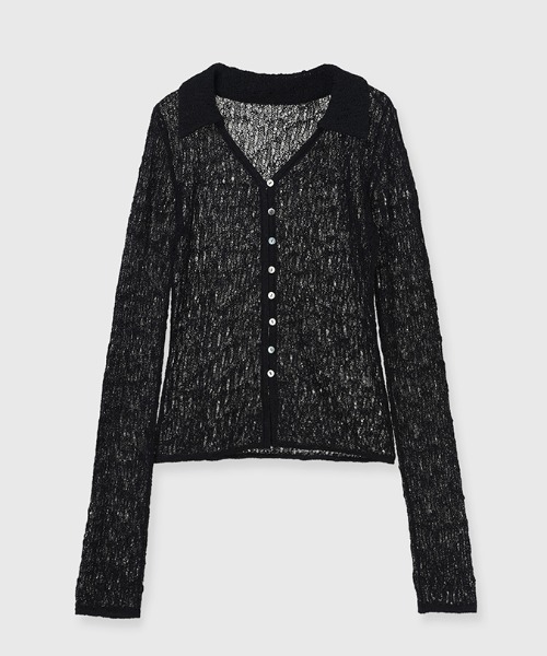 セール】【ZOZO限定】ウールレースポロニットトップス（ポロシャツ