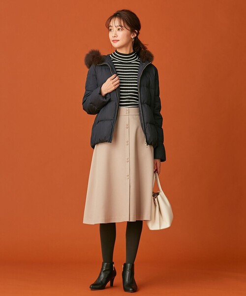 ANY SIS（エニィスィス）の「【撥水加工】2WAYピーチショート ダウン