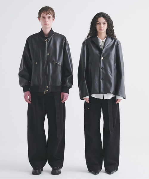 セール】Faux Leather Tailored Short Coat（ブルゾン）｜CULLNI