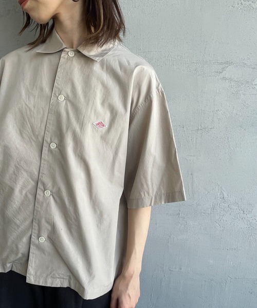 DANTON/ダントン] コットンポプリン 半袖シャツ（シャツ/ブラウス