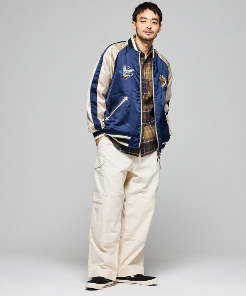 リバーシブル】スーベニア刺繍ひっくりスカジャン（スカジャン