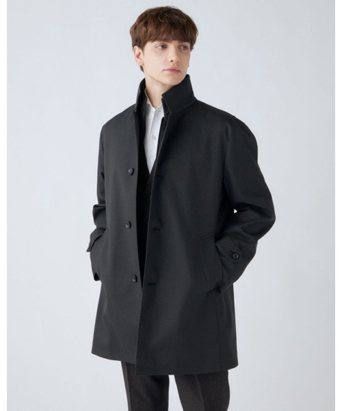 セール】レイヤードスタンドカラーコート/WATERPROOF（ステンカラー