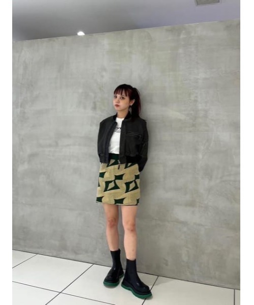 VINTAGE F/LEATHER CROP BZ ヴィンテージ フェイクレザー クロップ