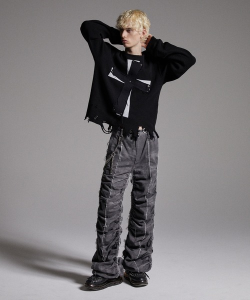 GRANCY（グランシー）の「【GRANCY】Cross Patch Damaged Thermal