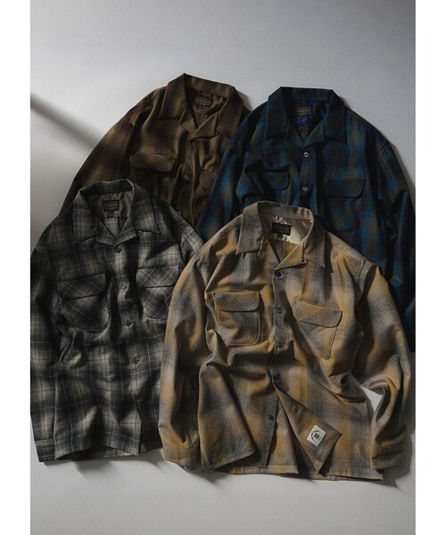 セール】【別注】PENDLETON / Crafted in Japan Open Collar Shirt