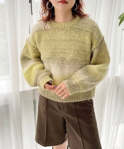 LOWRYS FARM（ローリーズファーム）の「グラデーションニット 166656