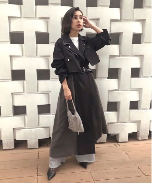 Ameri（アメリ）の「RIDERS DETAIL COAT（トレンチコート）」 - WEAR