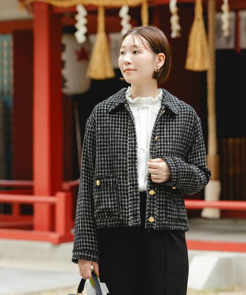 セール】F by ROSSO ベロアツイードジャケット（その他アウター）｜F