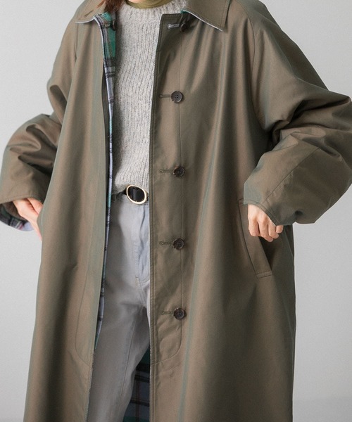 KBF（ケイビーエフ）の「リバーシブルバルカラーコート（ステンカラー