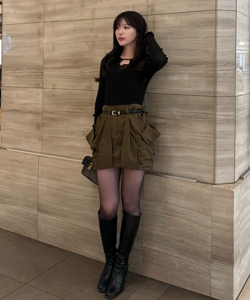 decollete cut-out bodysuit（デコルテカットボディースーツ）（T