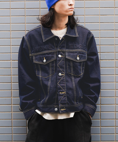 セール】WOKE EDGE / ウォークエッジ Candy Weave Denim Jacket