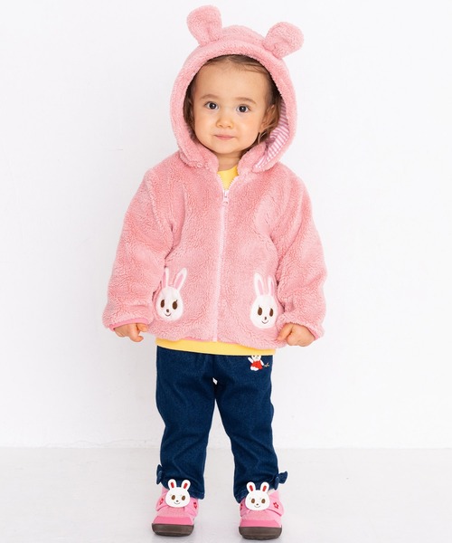 MIKI HOUSE（ミキハウス）の「耳フード付きジャンパー（その他アウター