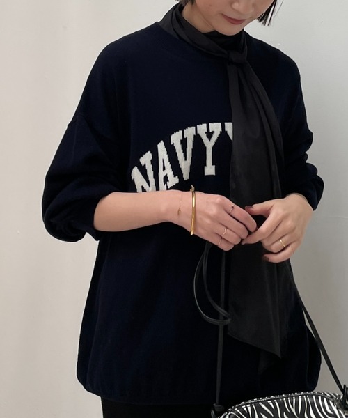 LOUNGEDRESS（ラウンジドレス）の「ジャガードロゴニット（ニット