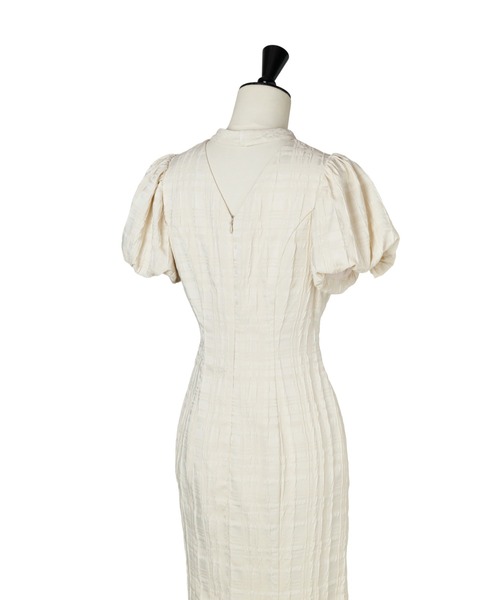 Bloom-Sleeve Jacquard Dress（ワンピース）｜Her lip to（ハーリップ