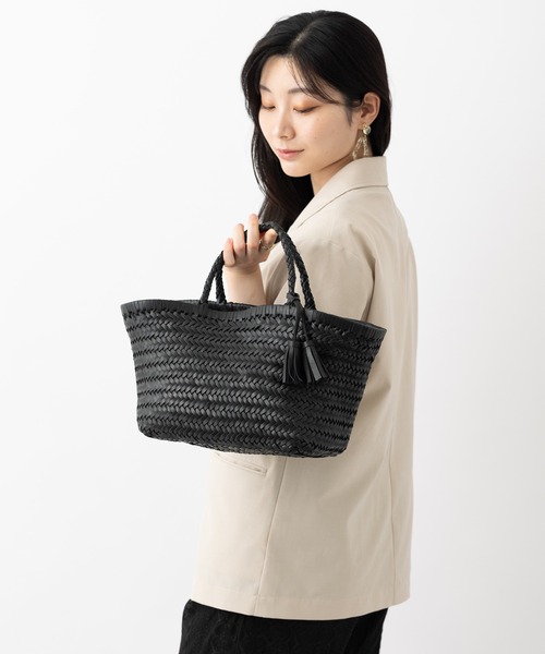 セール】メッシュ本水牛レザー かごトートバッグ（トートバッグ