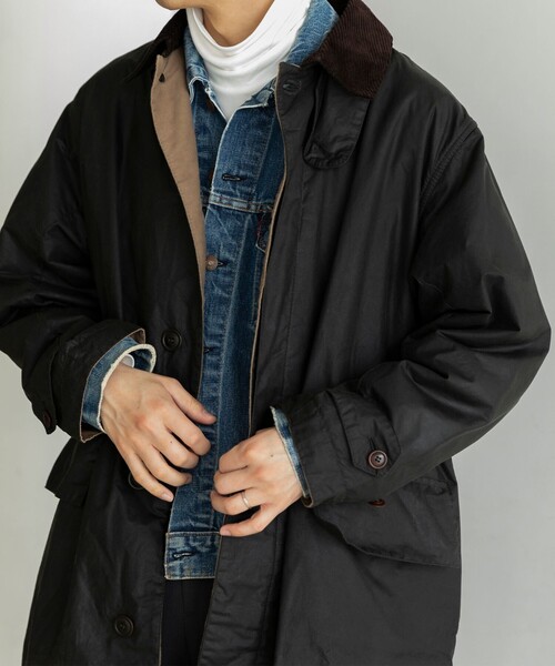 セール】【SHIPS別注】Barbour: 3/4 COAT 4oz WAX COTTON（ステン