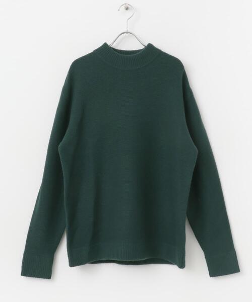 セール】『XLサイズあり』ハミルトンウールガーター編みモックネック