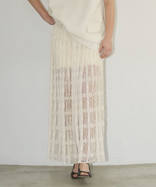 セール】2WAY LACE LAYERED SKIRT（スカート）｜CLANE（クラネ）の