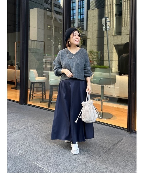 セール】サテンフレアスカート（スカート）｜Chez toi（シェトワ）の