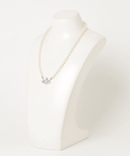 MAN. MINI BAS RELIEF PEARL NECKLACE（ネックレス）｜Vivienne