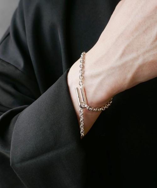 シルバー925チェーンフックブレスレット/レディース/メンズ