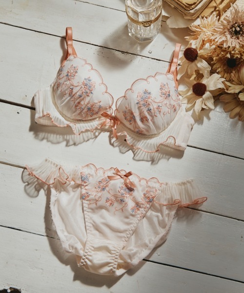 セール】ガーデンアーチブーケ ブラジャー＆ショーツセット（ブラ