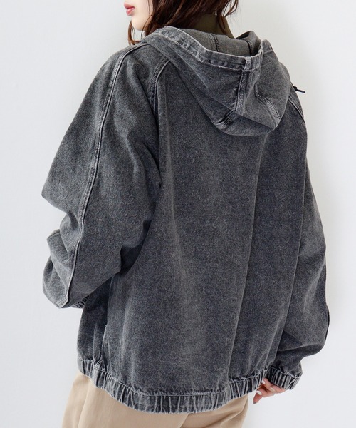 セール】12oz デニム フードジャケット セットアップ対応（デニム