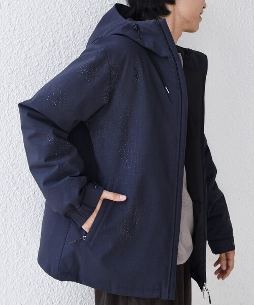 SHIPS any:〈手洗い可能/撥水〉ウールライク ユーティリティー 中綿