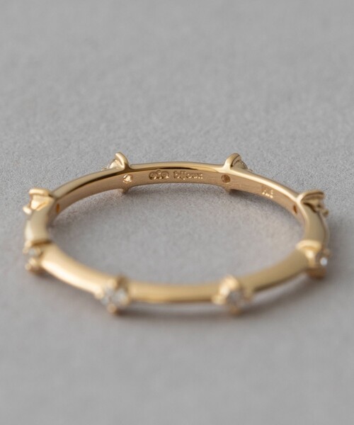 プレイリング] K18YG ダイヤモンド ピンキーリング（リング）｜ete