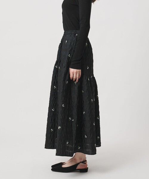 スクエア フラワー ジャガード スカート（スカート）｜UNITED ARROWS