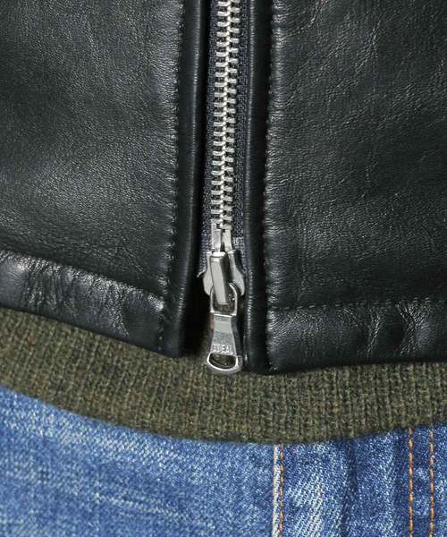 Magine（マージン）の「SHEEP LEATHER ZIP SINGLE RIDERS JKT:シープ