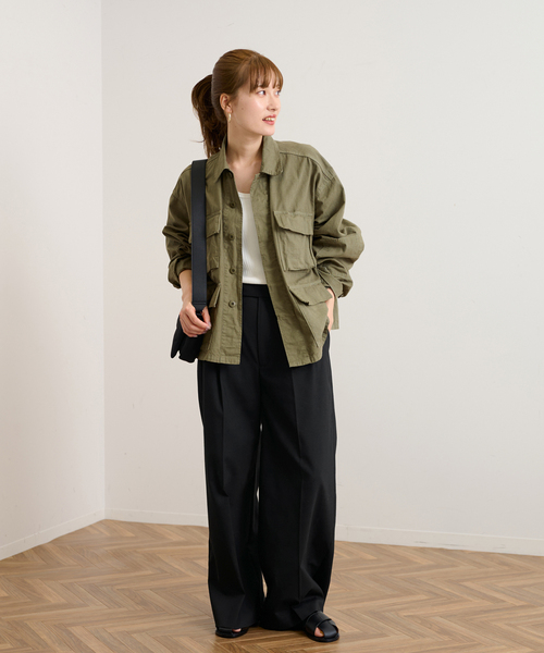 FRAMeWORK（フレームワーク）の「【TOP KHAKI/トップカーキ】BDU SHIRT