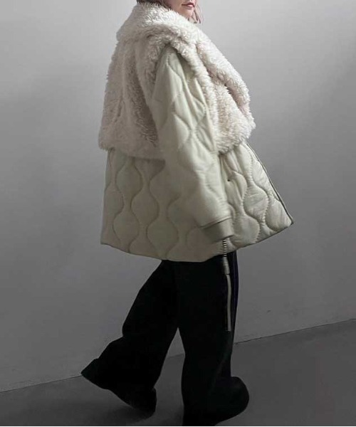 Ameri（アメリ）の「BOA VEST SET QUILTING COAT（その他アウター