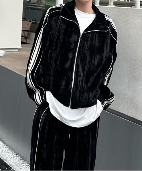 セール】サイドライン ベロアジャージセットアップ（ジャージ