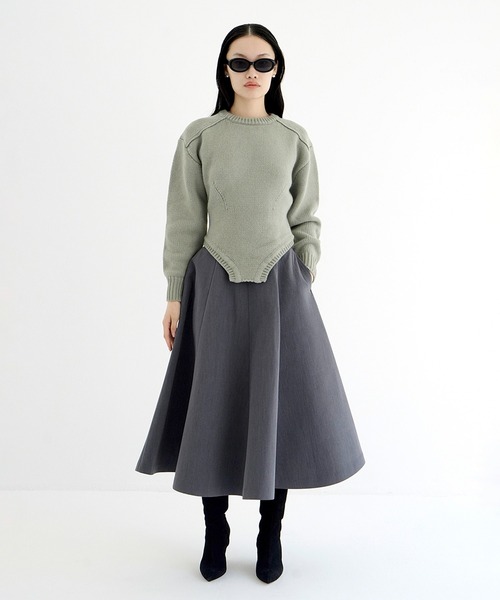 セール】LOW GAUGE BODYSUIT KNIT TOPS（ニット/セーター）｜CLANE