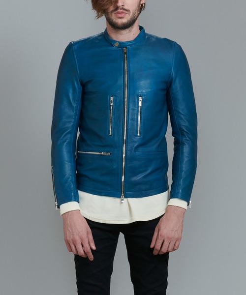 NO ID.（ノーアイディ）の「シープレザーシングルライダースJKT