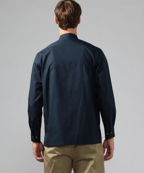 CABaN コットンタイプライター バンドカラーシャツ（シャツ/ブラウス