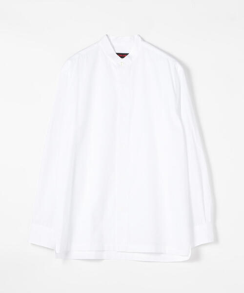 CABaN コットンタイプライター バンドカラーシャツ（シャツ/ブラウス