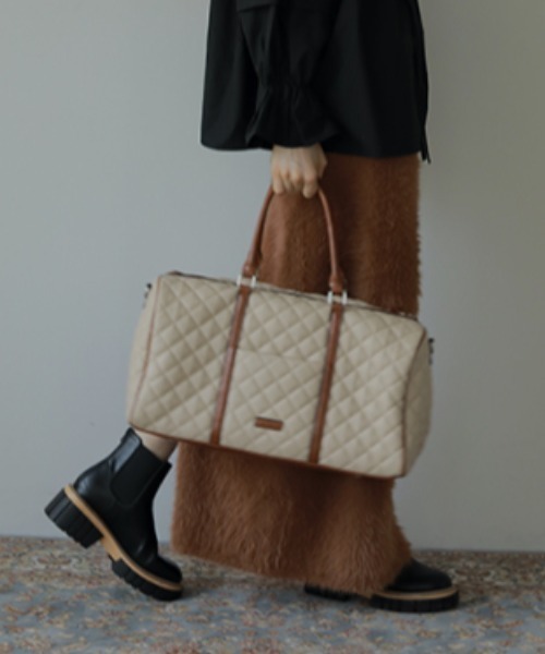 AMAIL（アマイル）の「Quilting boston bag（ボストンバッグ）」 - WEAR