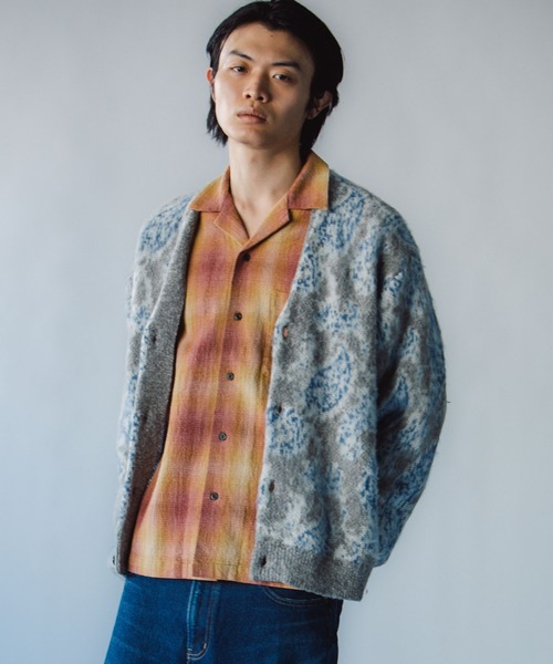 オンブレーチェックオープンカラーシャツ | ジョンブル公式通販