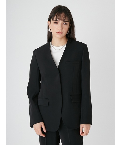 Mila Owen（ミラオーウェン）の「スーツSET UP比翼ノーカラー