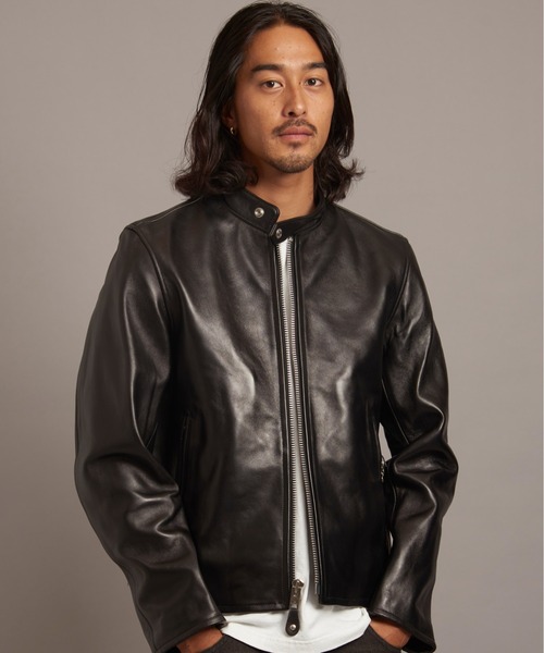 SCHOTT-70S SINGLE RIDERS JACKET-2/ショット シープレザー シングル
