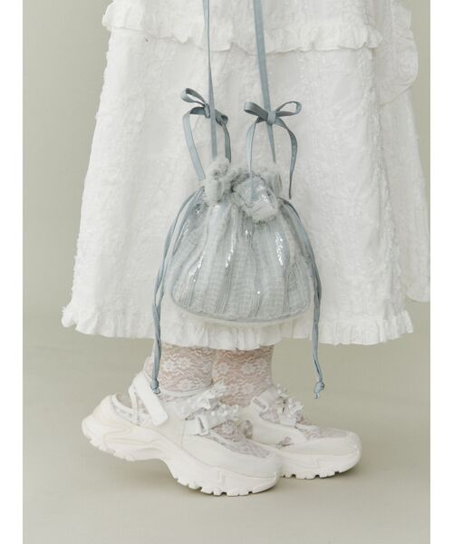 merry jenny（メリージェニー）の「ribbonシアーベルクロスニーカー