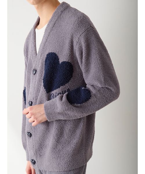 セール】【ONLINE限定】【UNISEX】ハートジャガードカーディガン
