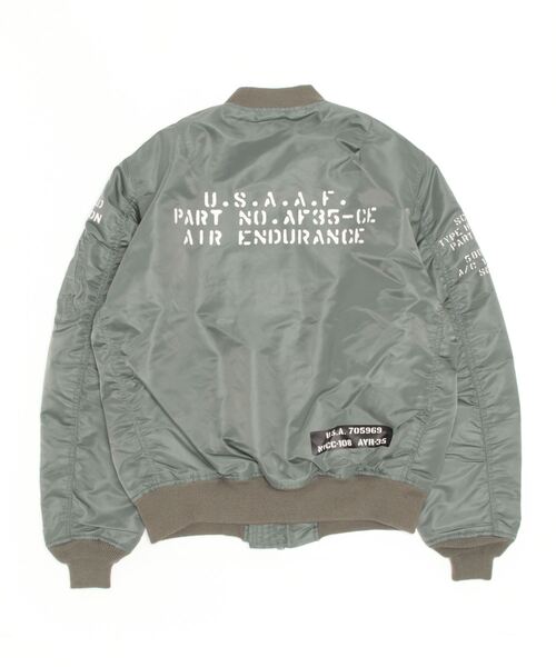 AVIREX（アヴィレックス）の「《REBUILD COLLECTION》MA-1 ステンシル