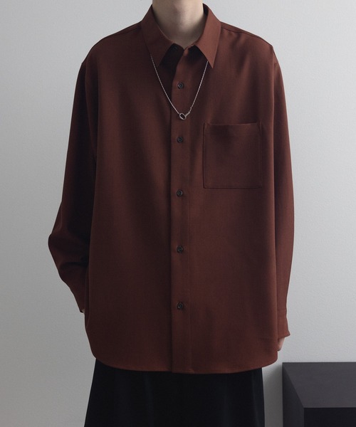 remer（リメール）の「loose basic oversize shirt - heather drape
