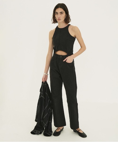 セール】WAIST OPEN DENIM ALL IN ONE（つなぎ/オールインワン