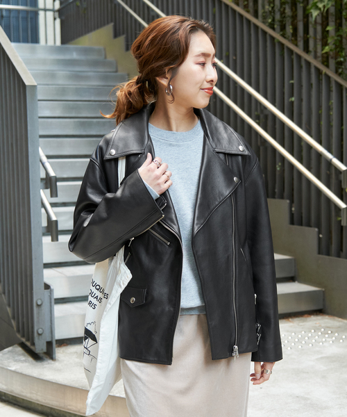 Spick & Span（スピックアンドスパン）の「レザーライダースジャケット