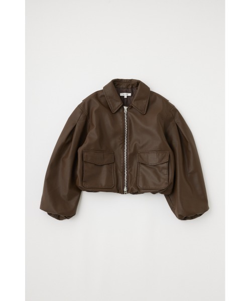 MOUSSY（マウジー）の「FAUX LEATHER A-2（ライダースジャケット