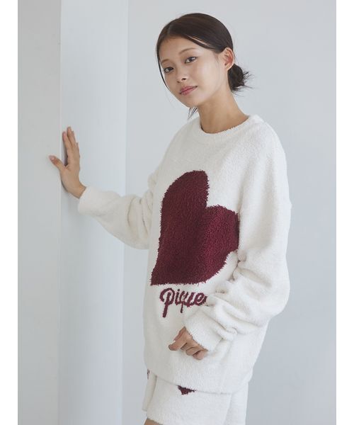 セール】【ONLINE限定】ハートジャガードプルオーバー＆ショートパンツ